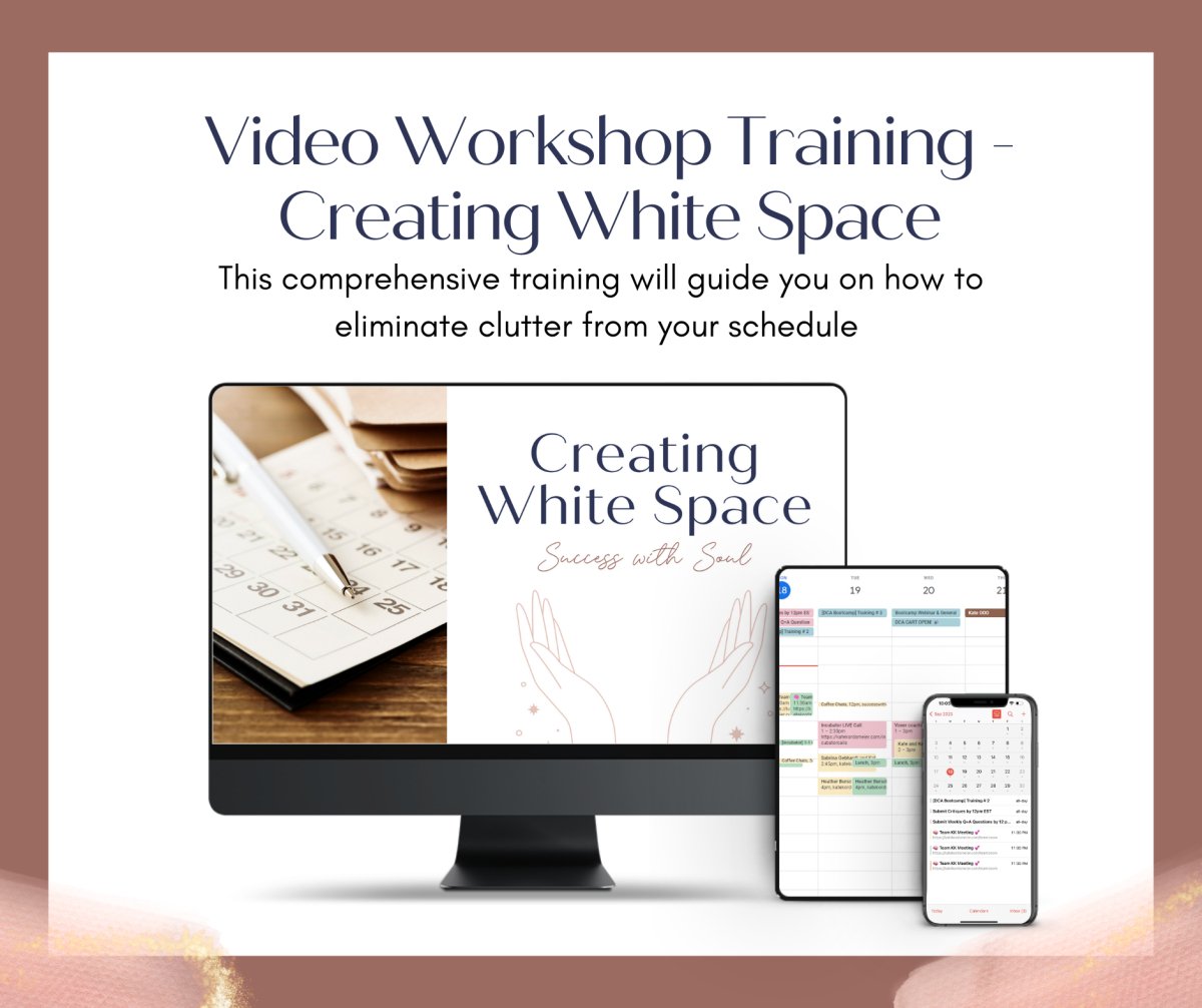 Fast - Track Workshop: A Feminist Calendaring + Productivity System for Time Management + Work - Life Balance - Success with Soul Shop for coaches, course creators and online entrepreneurs.