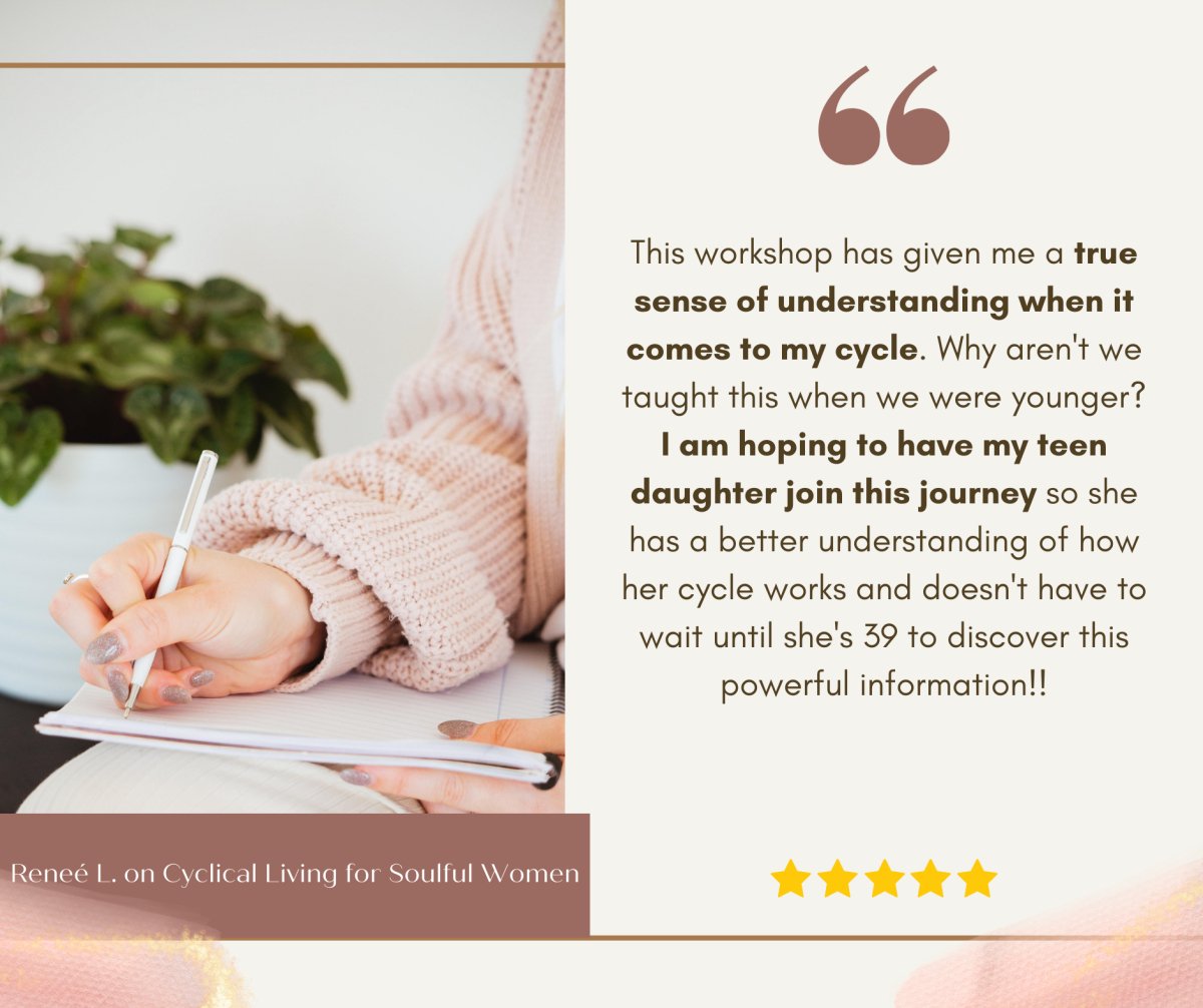 Fast - Track Workshop: Cyclical Living for Soulful Women - Success with Soul Shop for coaches, course creators and online entrepreneurs.
