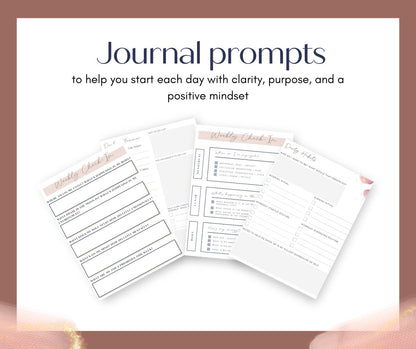 Mindful Planning Printables: Cyclical Productivity System + Journal - Success with Soul Shop for coaches, course creators and online entrepreneurs.