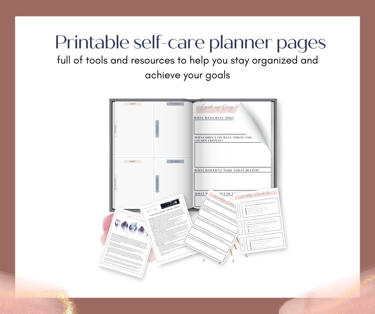 Mindful Planning Printables: Cyclical Productivity System + Journal - Success with Soul Shop for coaches, course creators and online entrepreneurs.