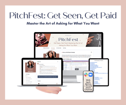 PitchFest: Get Seen, Get Paid + Master the Art of Asking for What You Want - Success with Soul Shop for coaches, course creators and online entrepreneurs.