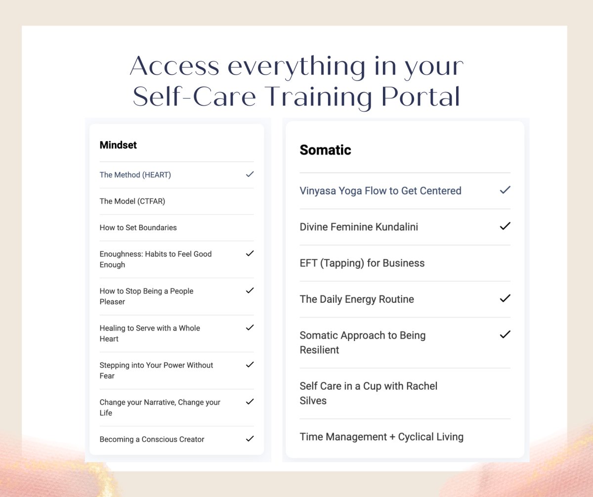 Real Self - Care for Entrepreneurs: Soulful Wellness Rituals for Holistic Success - Success with Soul Shop for coaches, course creators and online entrepreneurs.