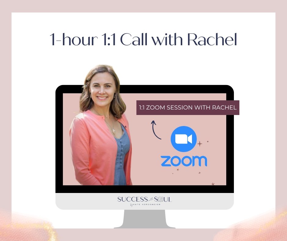 1-hour 1:1 Call with Rachel Silves - Success with Soul Shop for coaches, course creators and online entrepreneurs.