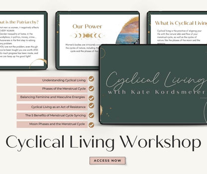 Cyclical Living Workshop - Success with Soul Shop for coaches, course creators and online entrepreneurs.