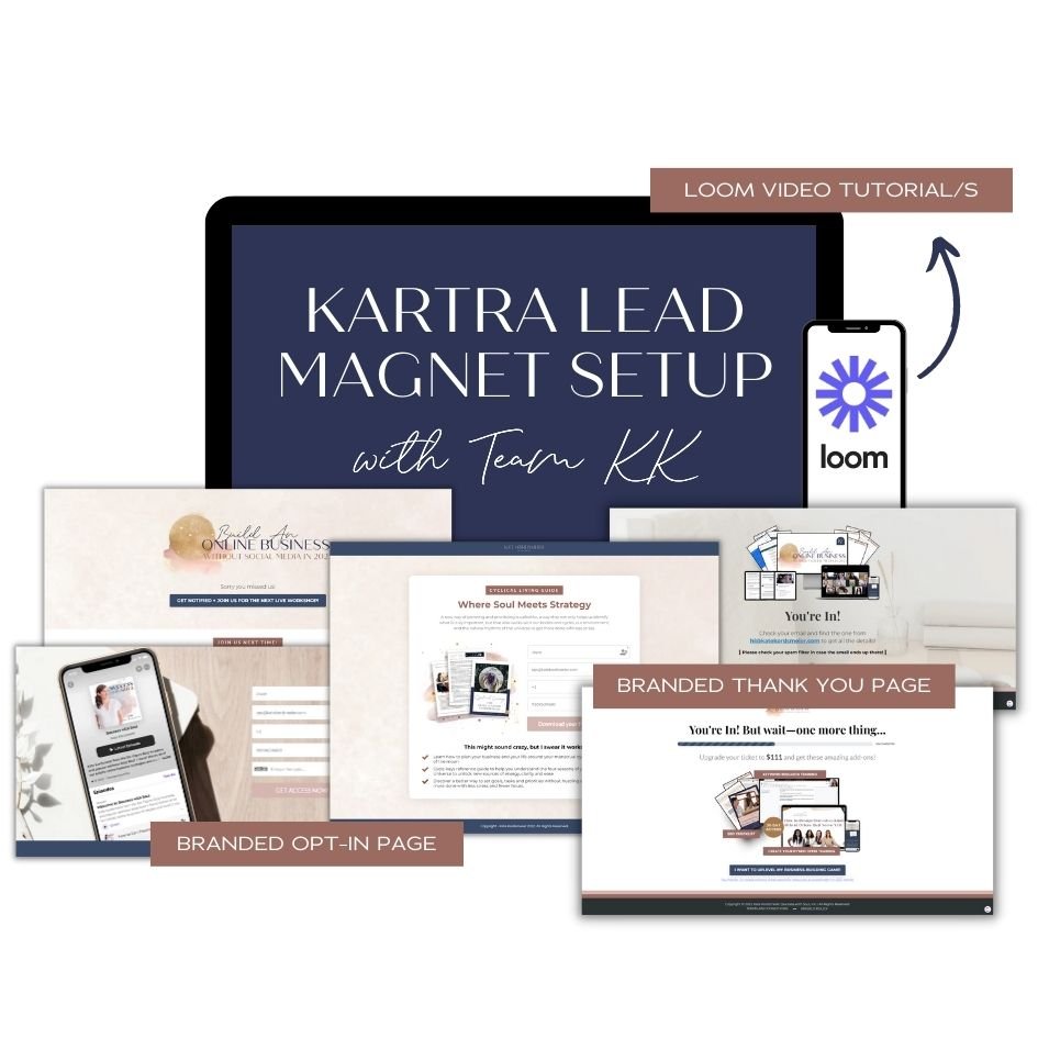 Kartra Lead Magnet Set-Up: Done For You! - Success with Soul Shop for coaches, course creators and online entrepreneurs.