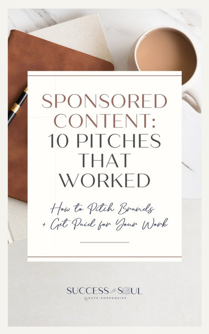 Pitches that Worked: Sponsored Content eBook - Success with Soul Shop for coaches, course creators and online entrepreneurs.