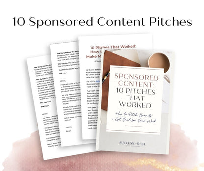 Pitches that Worked: Sponsored Content eBook - Success with Soul Shop for coaches, course creators and online entrepreneurs.