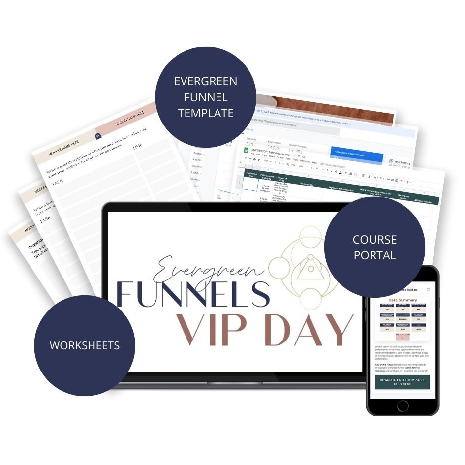 VIP Day: Evergreen Funnels + Email Marketing - Success with Soul Shop for coaches, course creators and online entrepreneurs.